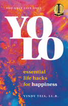 book cover for YOLO: Essential Life Hacks for Happiness
