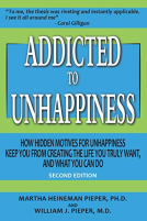 book cover for Addicted to Unhappiness