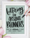 Cover Image: Lettering for Absolute Beginners Workbook