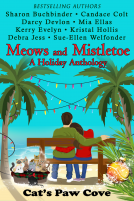 book cover for Meows and Mistletoe