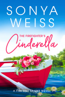book cover for The Firefighter's Cinderella