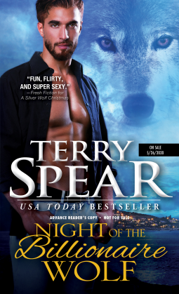 book cover for Night of the Billionaire Wolf