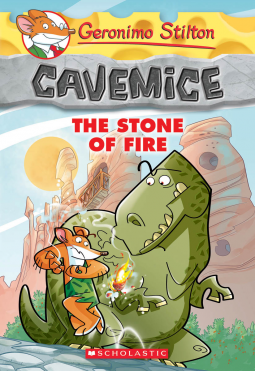 book cover for Geronimo Stilton Cavemice #1: The Stone of Fire