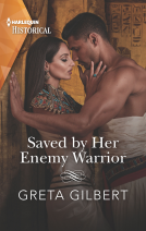 book cover for Saved by Her Enemy Warrior