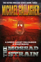 book cover for The Mossad Strain