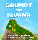 book cover for GRUMPY THE IGUANA