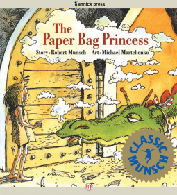 book cover for The Paper Bag Princess