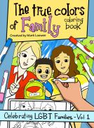book cover for The True Colors of Family Coloring Book