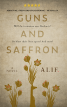 book cover for Guns and Saffron