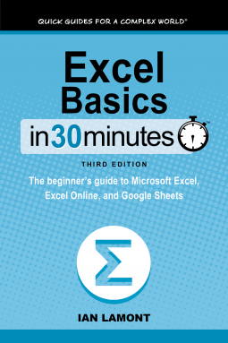 book cover for Excel Basics In 30 Minutes (3rd Edition)