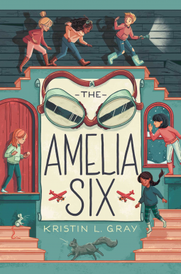 book cover for The Amelia Six