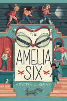 book cover for The Amelia Six