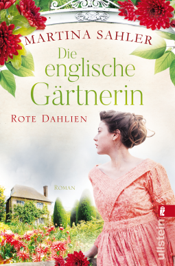 Buchcover für Die englische Gärtnerin - Rote Dahlien