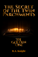 book cover for THE SECRET OF THE TWIN PARCHMENTS