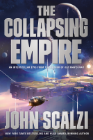 book cover for The Collapsing Empire