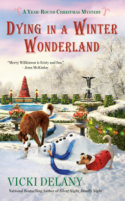 book cover for Dying in a Winter Wonderland