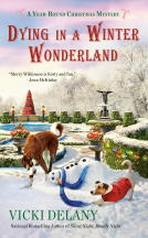 book cover for Dying in a Winter Wonderland