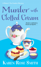 book cover for Murder with Clotted Cream