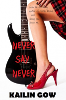 book cover for Never Say Never