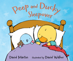 book cover for Peep and Ducky Sleepover