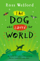 book cover for The Dog Who Saved the World