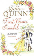 book cover for First Comes Scandal
