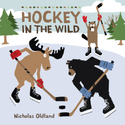 book cover for Hockey in the Wild