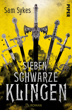 Buchcover für Sieben schwarze Klingen