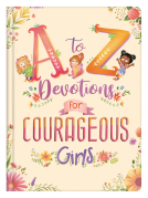 book cover for A to Z Devotions for Courageous Girls
