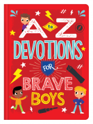 book cover for A to Z Devotions for Brave Boys
