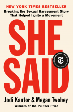 book cover for She Said