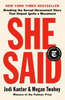 book cover for She Said