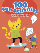 book cover for 100 Fun Activities--Red