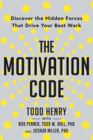 book cover for The Motivation Code