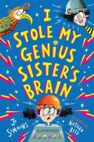 book cover for I Stole My Genius Sister's Brain