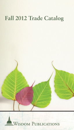 book cover for Wisdom Publications Fall 2012 Trade Catalog