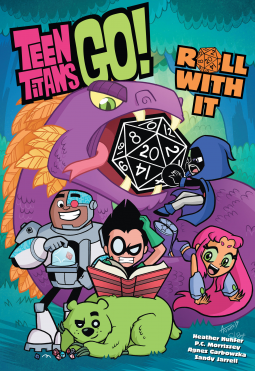 book cover for Teen Titans Go! Roll With It!