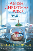 book cover for Amish Christmas Twins