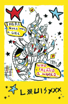 book cover for There Once Was a Girl Who Created a World