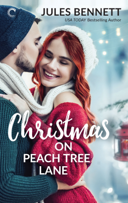 book cover for Christmas on Peach Tree Lane