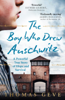 book cover for The Boy Who Drew Auschwitz
