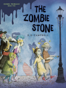 book cover for The Zombie Stone