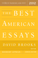 book cover for The Best American Essays 2012