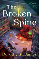 book cover for The Broken Spine