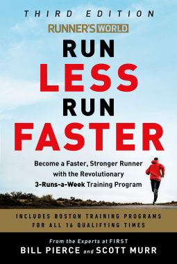 book cover for Runner's World Run Less Run Faster