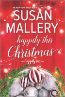 book cover for Happily This Christmas