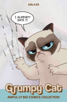 book cover for Grumpy Cat Awful-ly Big Comics Collection
