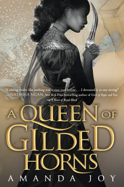 book cover for A Queen of Gilded Horns