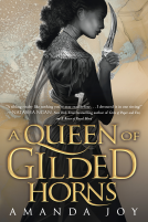 book cover for A Queen of Gilded Horns