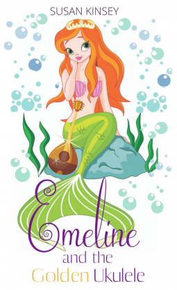 book cover for Emeline and the Golden Ukulele